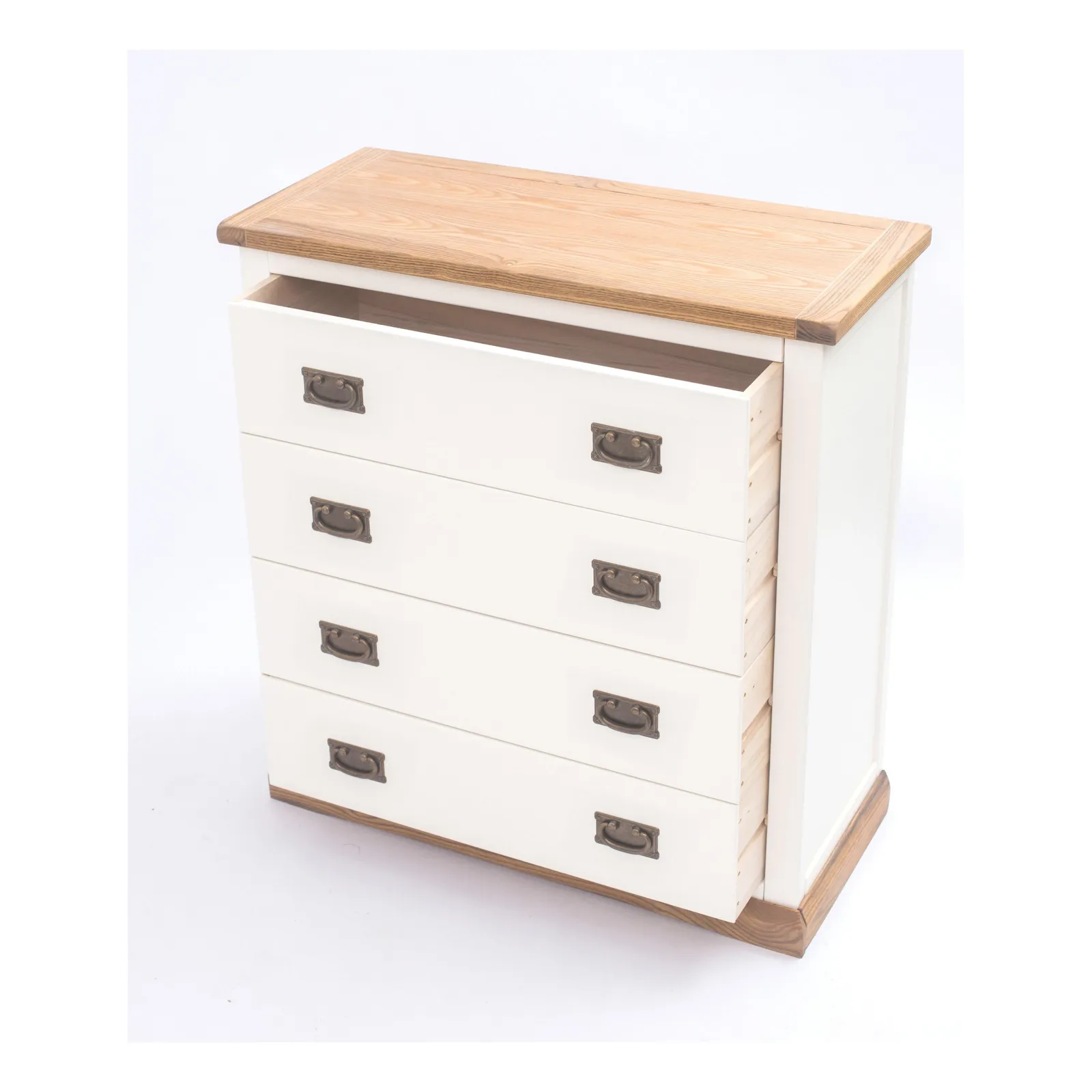 Cabinet Bits Tropea 4 Drawer Chest of Drawers Bras Drop Handle in Off-White 4