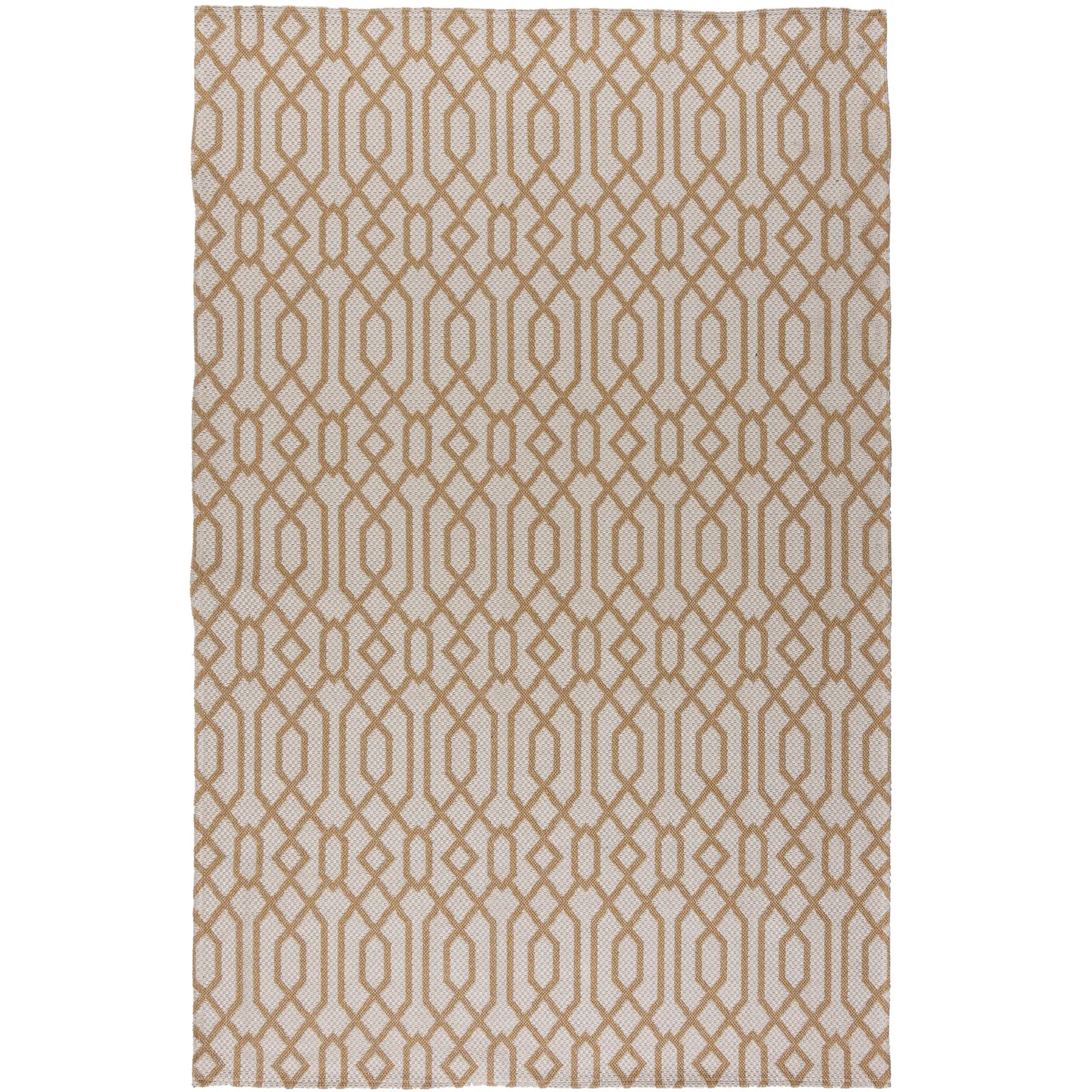 Trellis Flatweave Rug Yellow and Grey