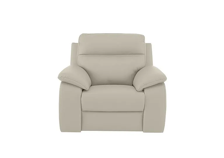 Pepino Leather Armchair - Torello Ice