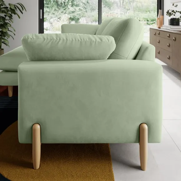 Apollo Vintage Velvet Corner Chaise Sofa 2