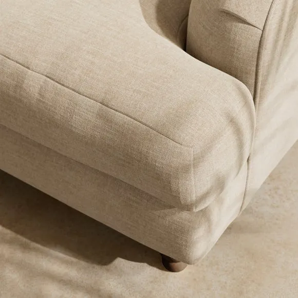 Arthur Linen Chenille Corner Chaise Sofa 2