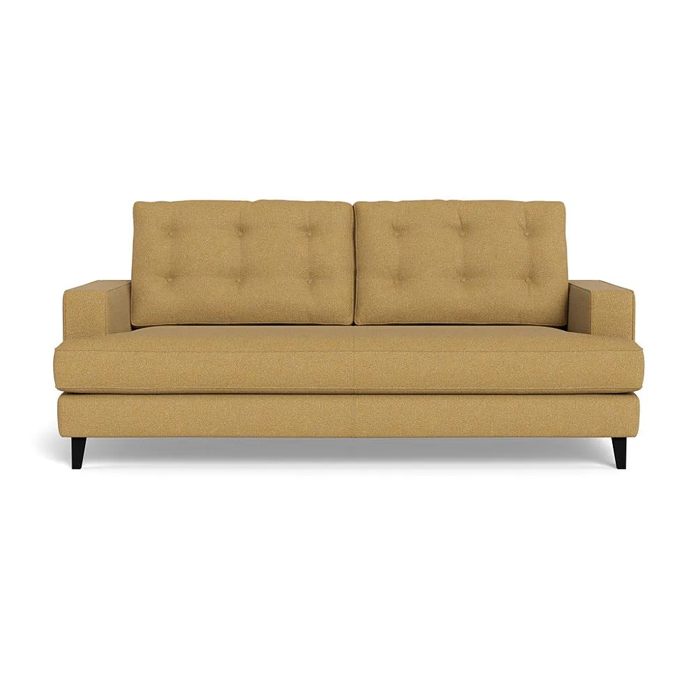 Heal's Mistral 3 Seater Sofa Boucle Tweed Citrine Black Beech Feet 1