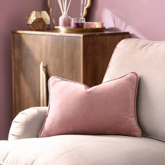 Clara Cotton Velvet Rectangle Cushion
