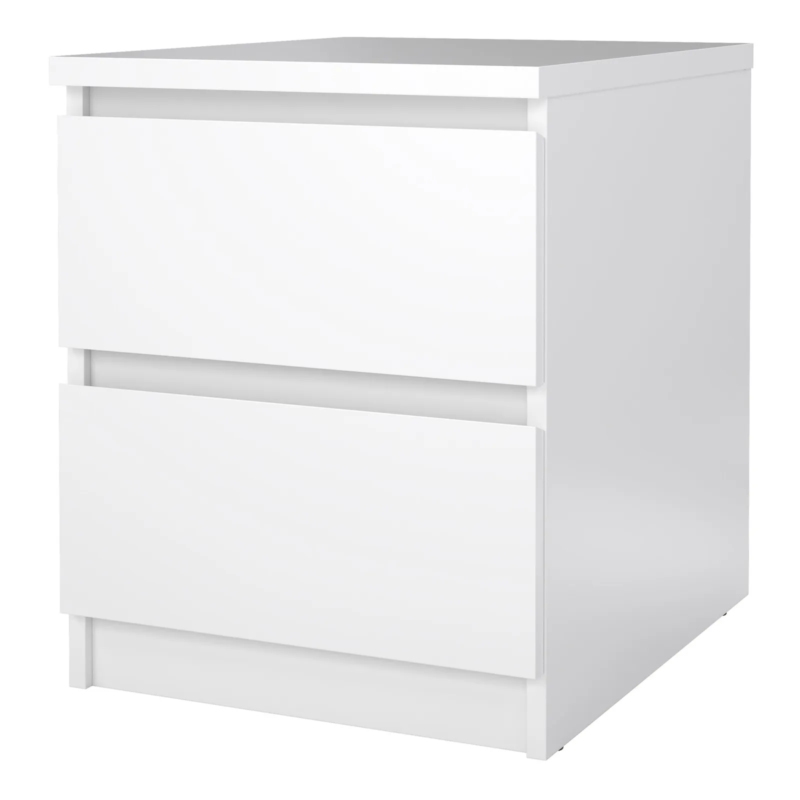 Furniture To Go Naia Bedside 2 Drawers in White 3