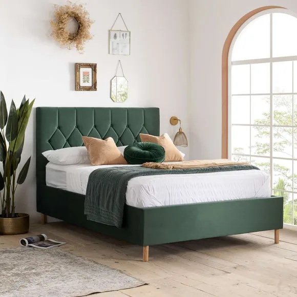 Loxley Velvet Ottoman Bed Frame 2