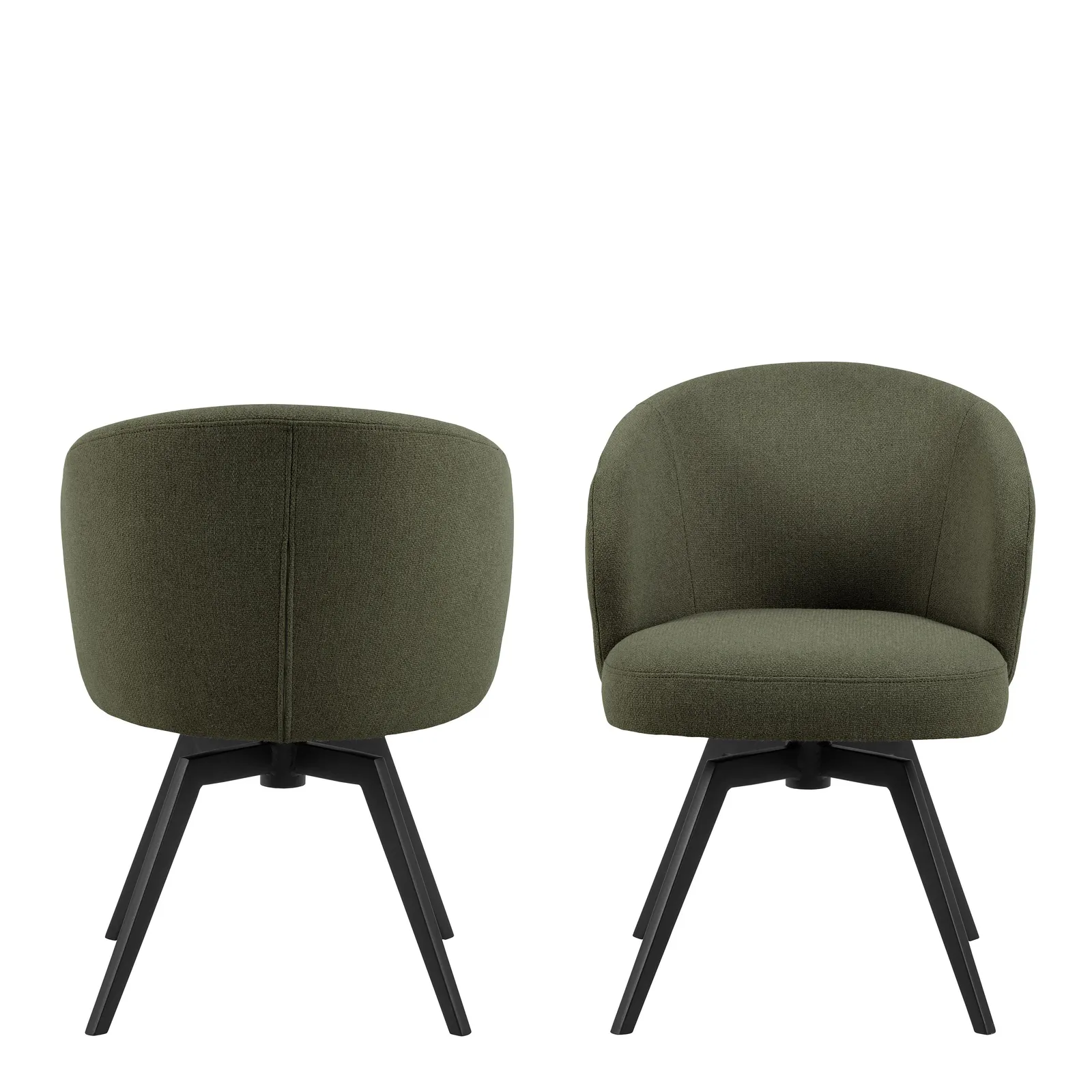 Furniture To Go Darlene Dining Chair with Armrest & Swivel Function in Green 2