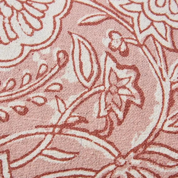 Woodblock Floral Cushion Cover 2