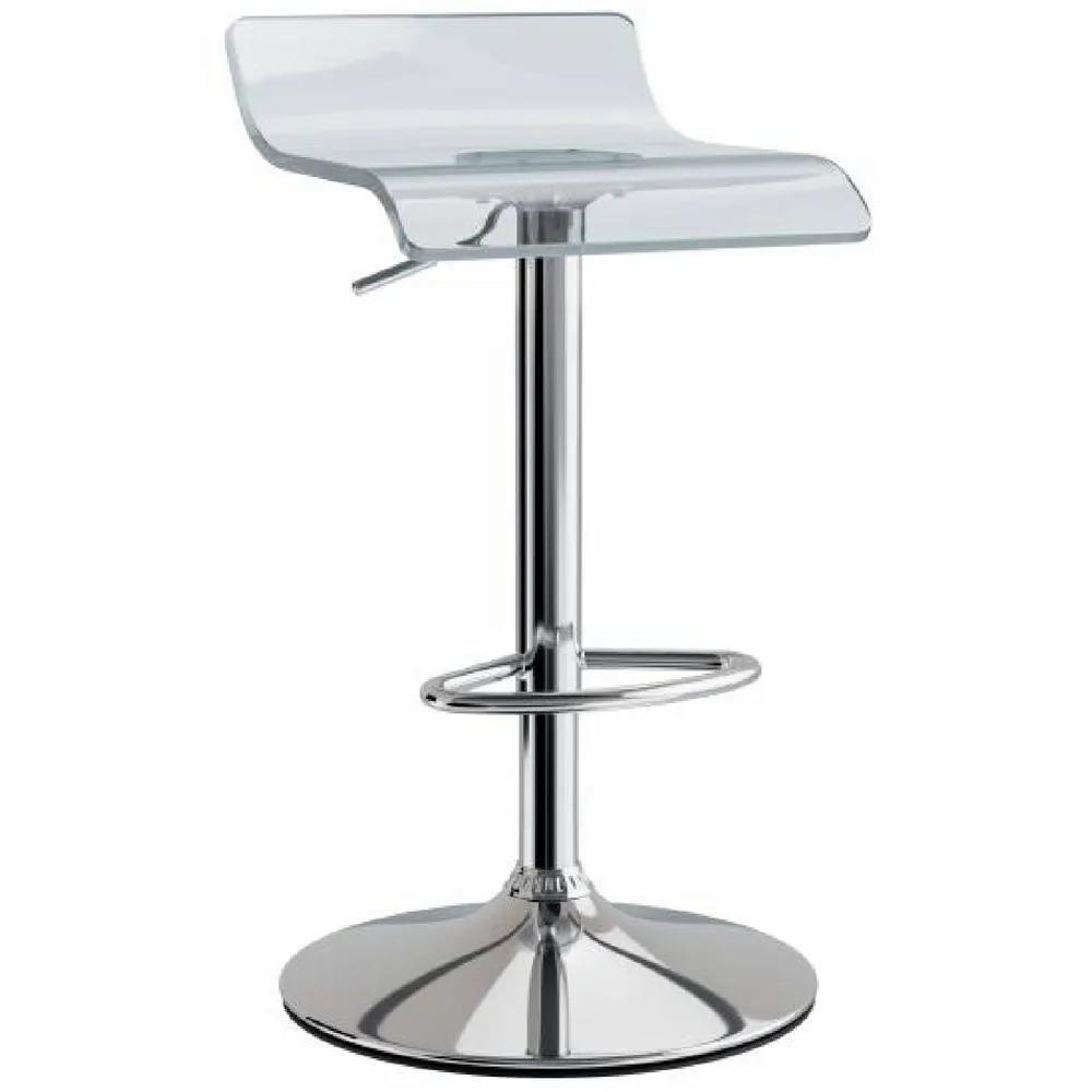 netfurniture CT3 Otto Garrison Acrylic Transparent Bar Stool in Clear 2