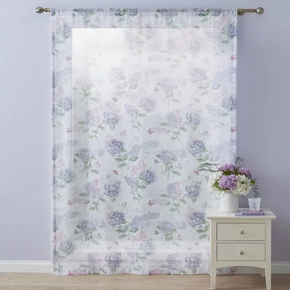 Wild Hydrangea Slot Top Voile Panel 4