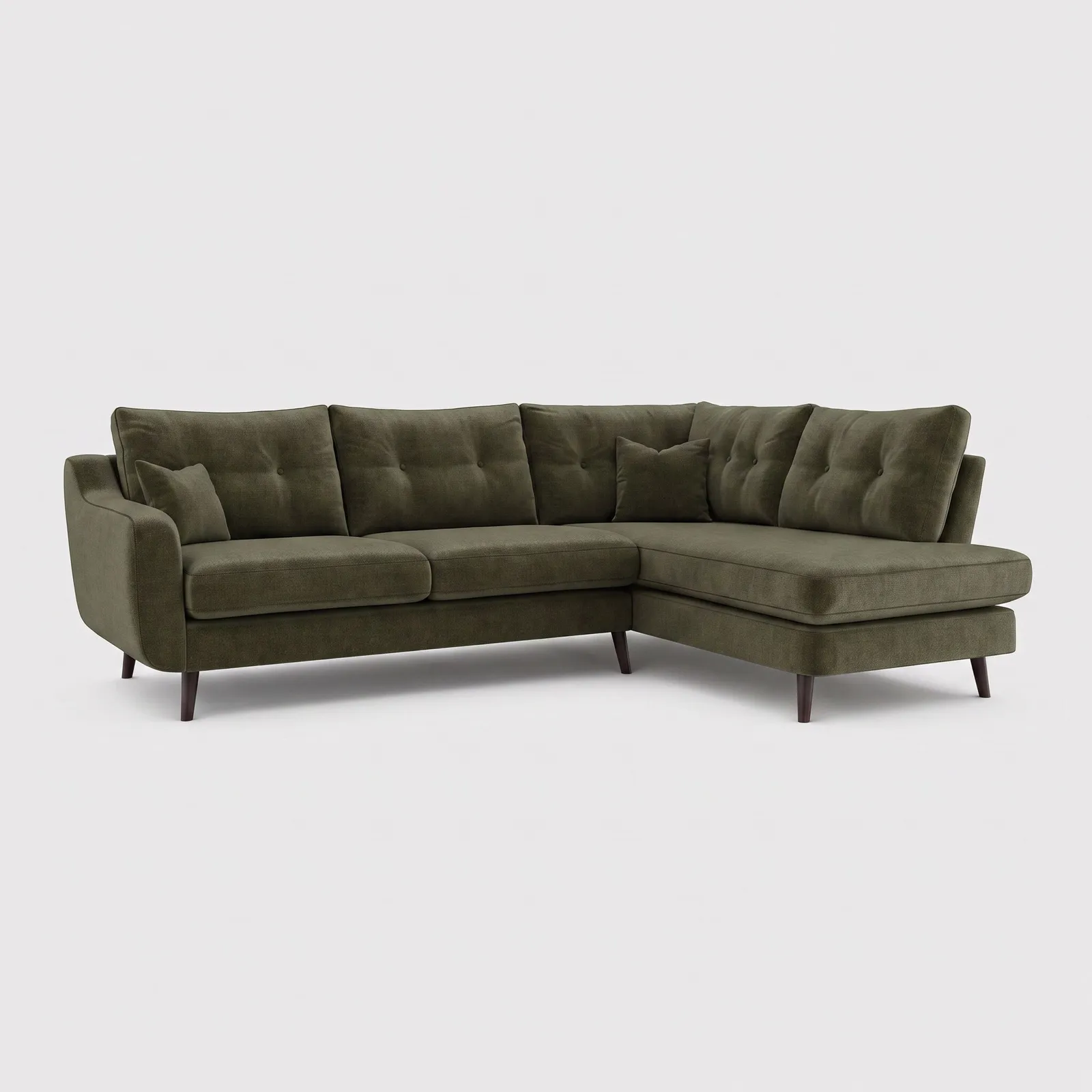 Myers Corner Group Right Sofa, Green | Barker & Stonehouse