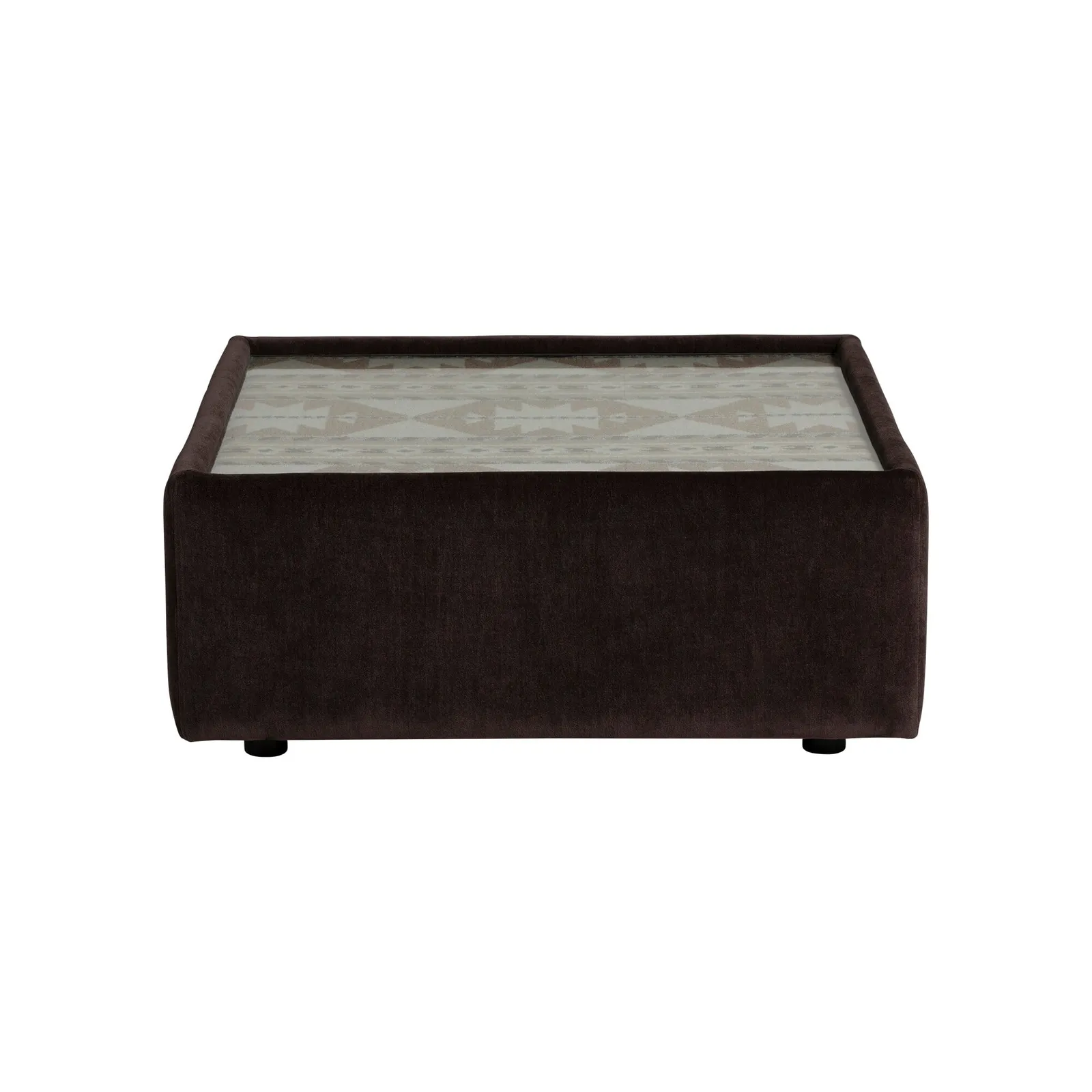 Bosham Square Glass Top Table, Brown | Barker & Stonehouse 3