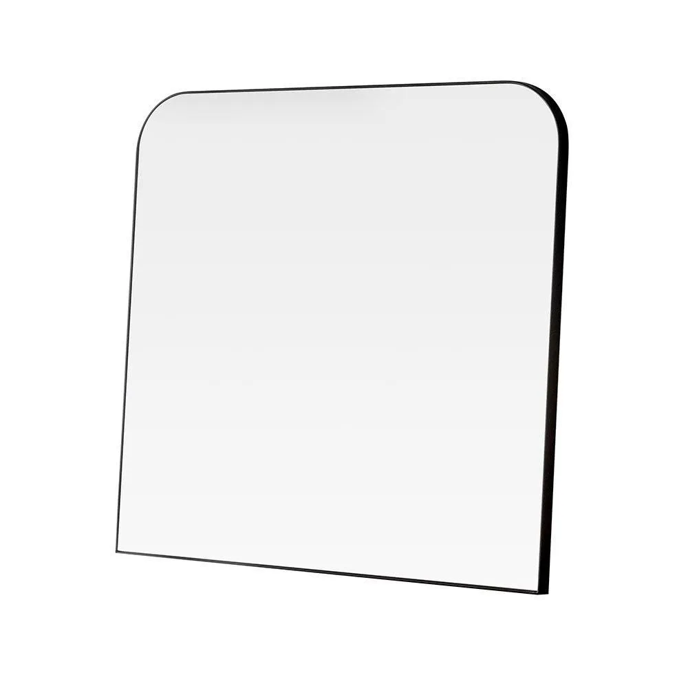 Yearn Mirrors Minimal Large Black Mantle Mirror 100(w) x 100cm(h) 4