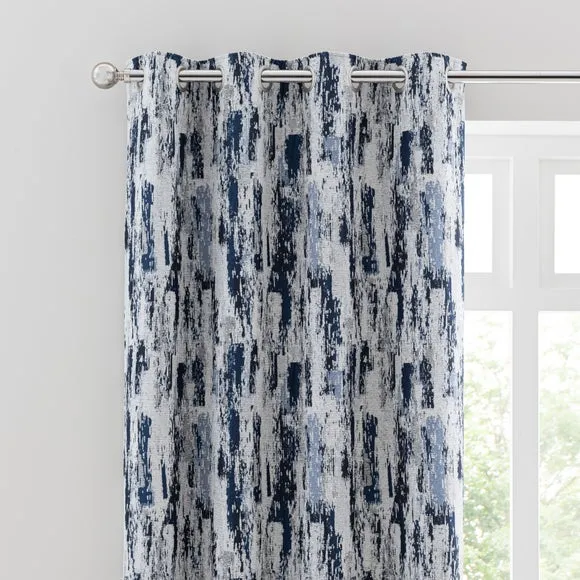 Abstract Global Eyelet Curtains (Blackout Available)