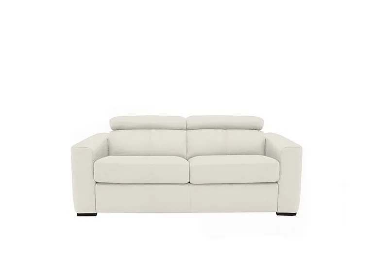 Infinity 2 Seater Leather Sofa - BV Star White