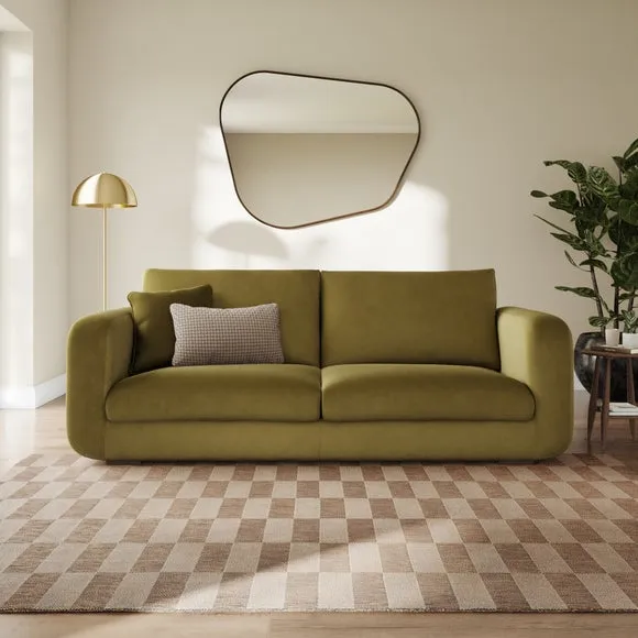 Luca Matte Soft Velvet 4 Seater Sofa 1