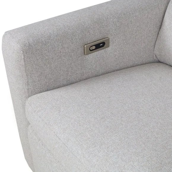 Zaria Boxy Basketweave Power Recliner Armchair 4