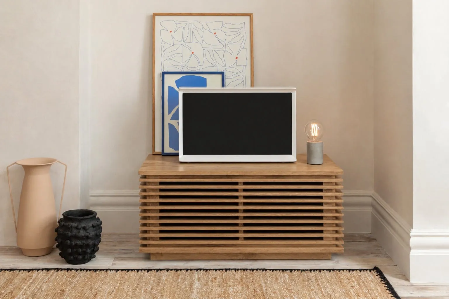 Heal's Verona TV Unit Narrow Oak 3