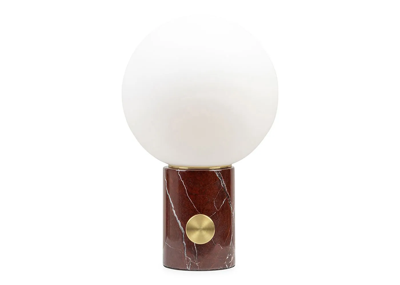 Heal's Column Table Lamp Red Marble