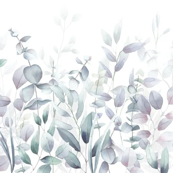 Watercolour Leaves Wall Mural 5