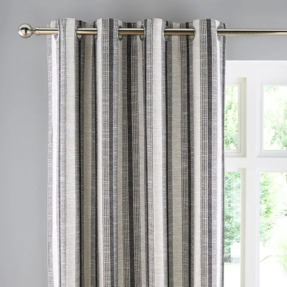 Salvage Stripe Eyelet Curtains