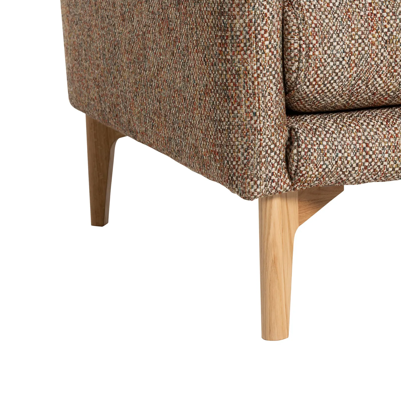 Ercol Aosta Medium Sofa, Brown Fabric | Barker & Stonehouse 5