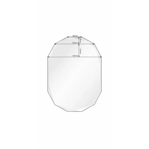 Livia Luxe Bevelled Edge Oval Wall Mirror 4