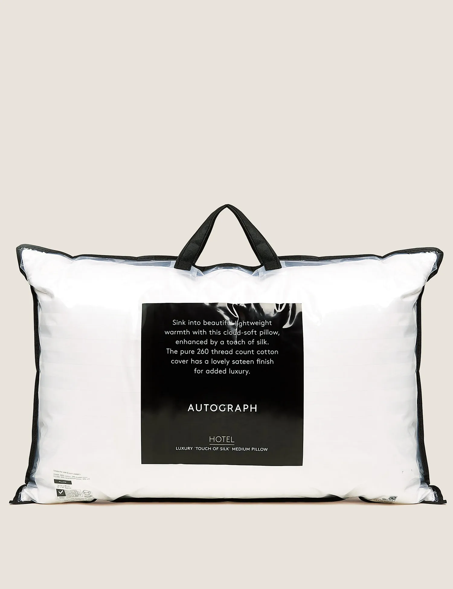 M&S Autograph Touch of Silk Medium Pillow