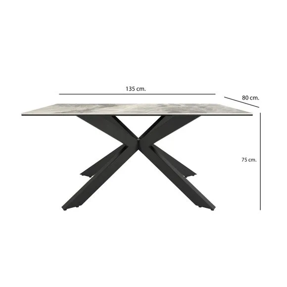 Indus Valley Athena 6 Seater Dining Table Corner Bench Set 6