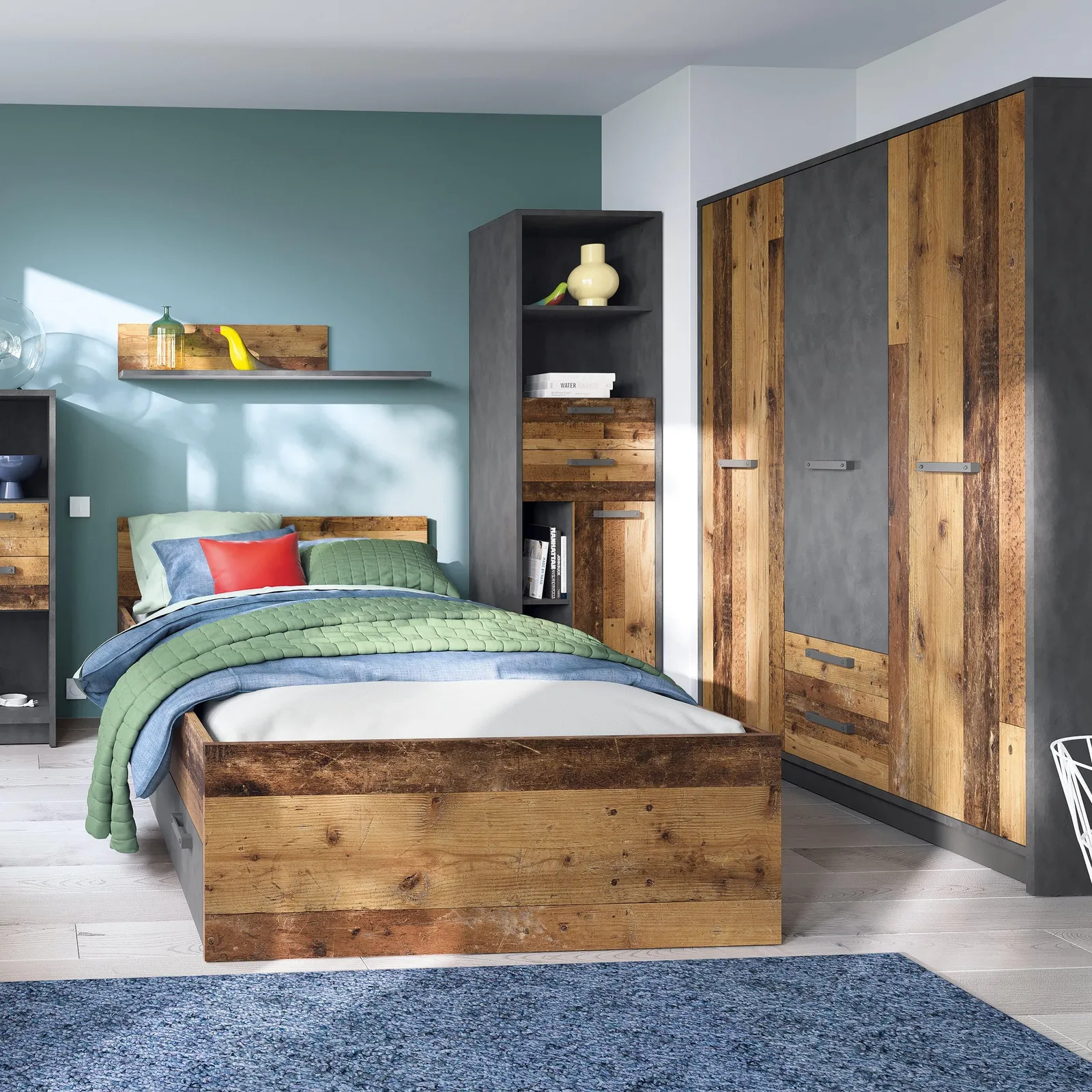 Furniture To Go Brooklyn Single Bed 120cm in Walnut 4