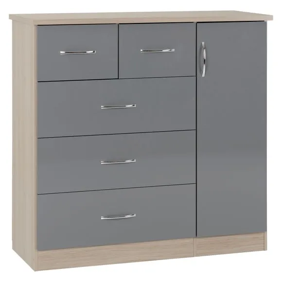 Nevada Small Single 5 Drawer Wardrobe 2