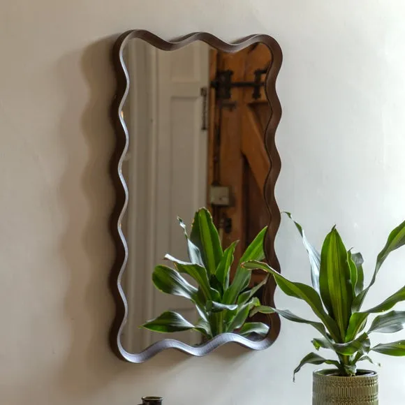 Cedar and Sage Willow Rectangle Wall Mirror 1