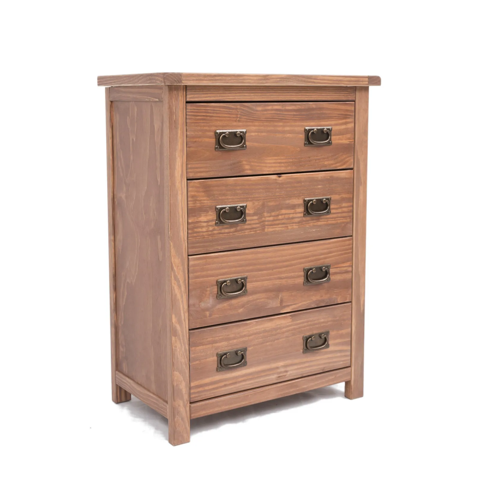 Cabinet Bits Padua 4 Drawer Chest of Drawers Bras Drop Handle in Brown 2