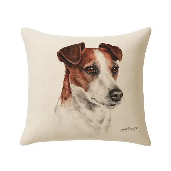 Christine Varley Jack Russell Square Cushion 3