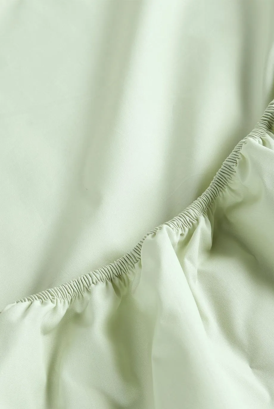 CHRISTY Pure Cotton Percale Fitted Sheets in Green 5