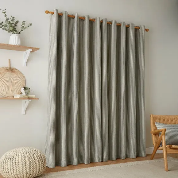 Churchgate Herringbone Stripe Eyelet Curtains 4