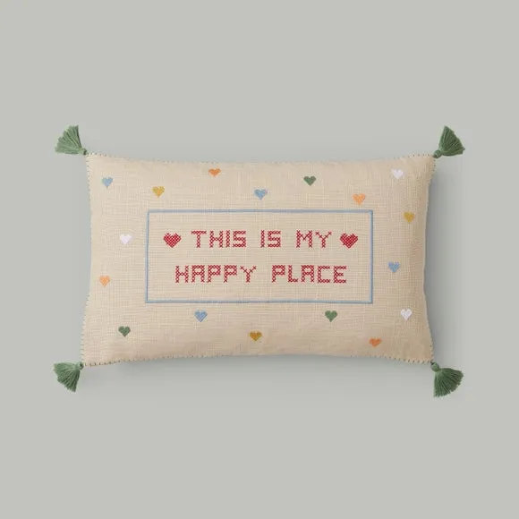 This is my happy Place Hearts Rectangular Cushion 3