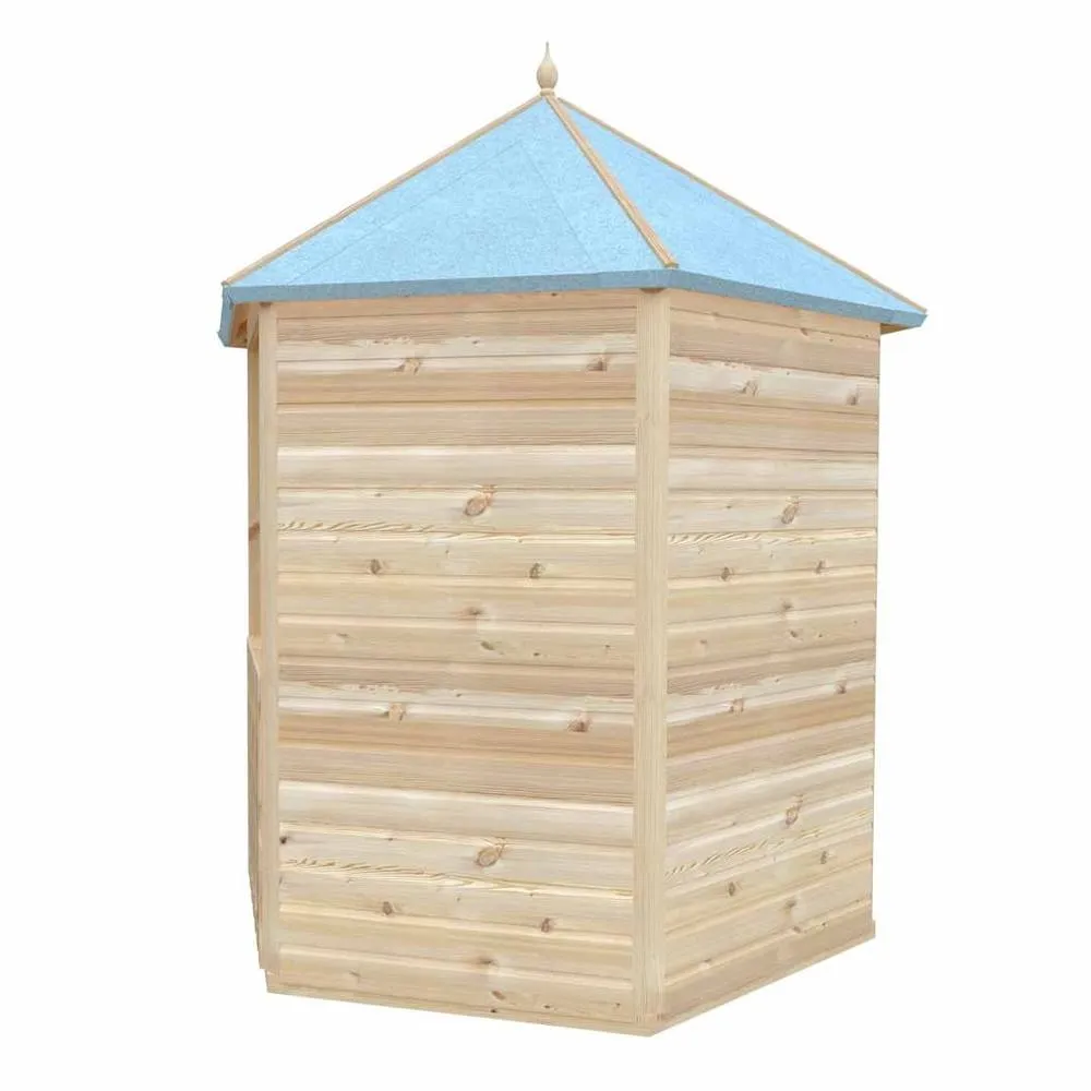 Shires Gazebo Arbour Dip Treated Garden Arch Seat Approx 6 x 7 Feet in Light Brown 4