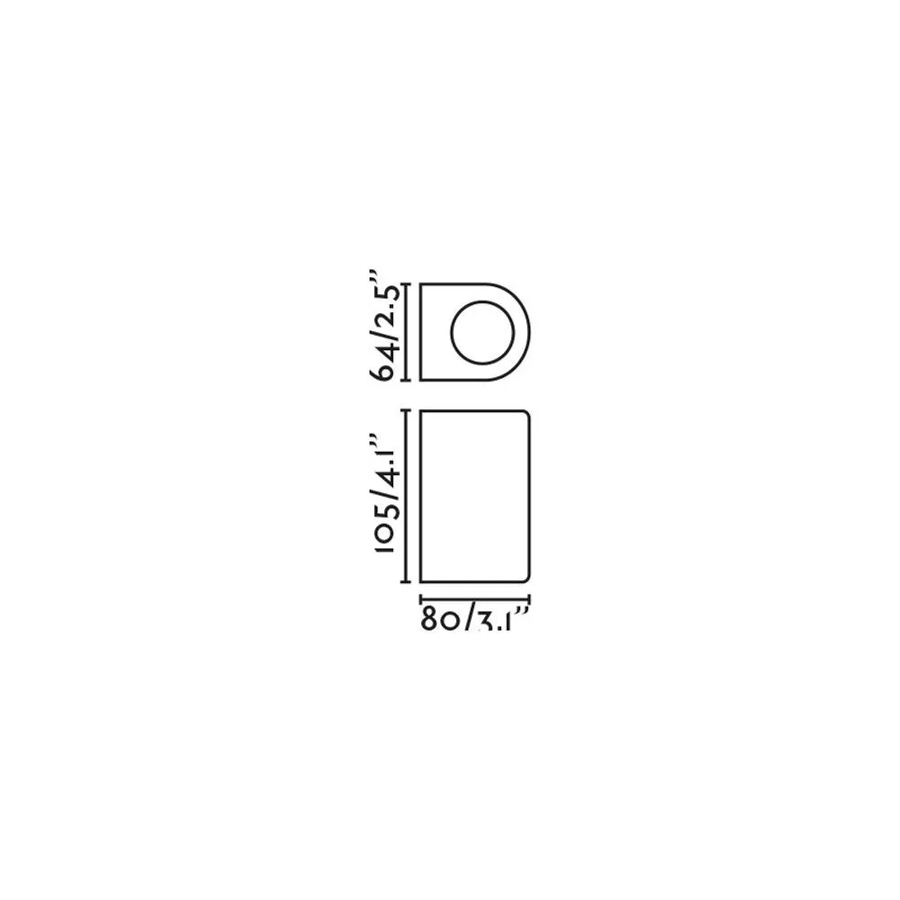 Netlighting Estela Outdoor Wall Down Lamp Black GU10 IP65 2