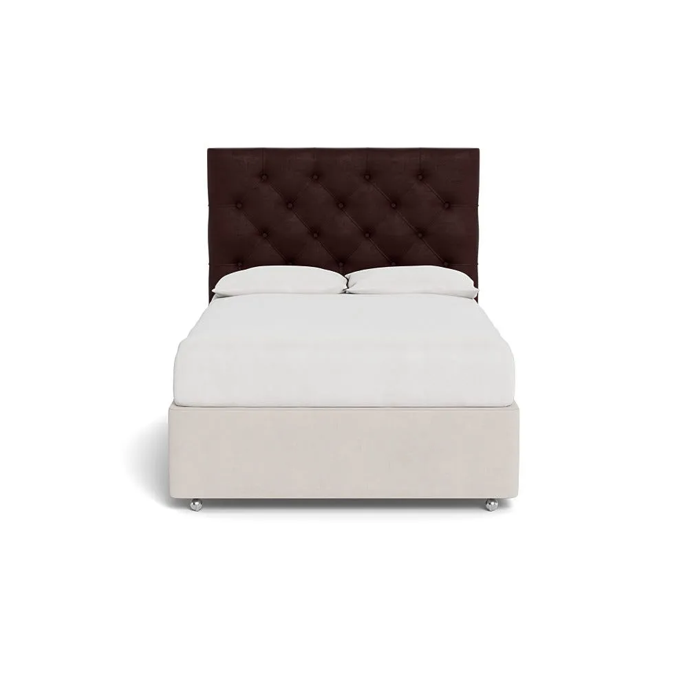 Heal's Balmoral Headboard (Lift Storage) Double Smart Luxe Velvet Acorn