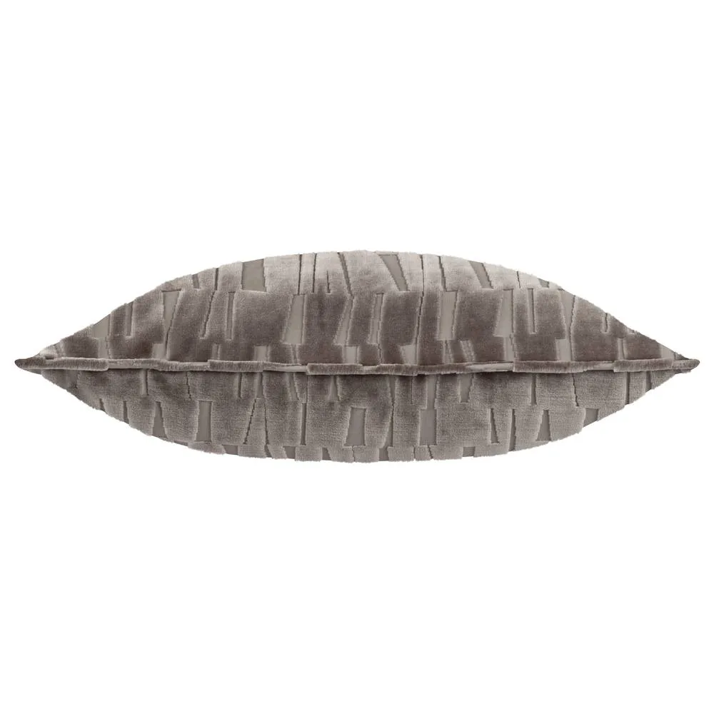 Paoletti Manhattan Velvet Cushion in Natural 3