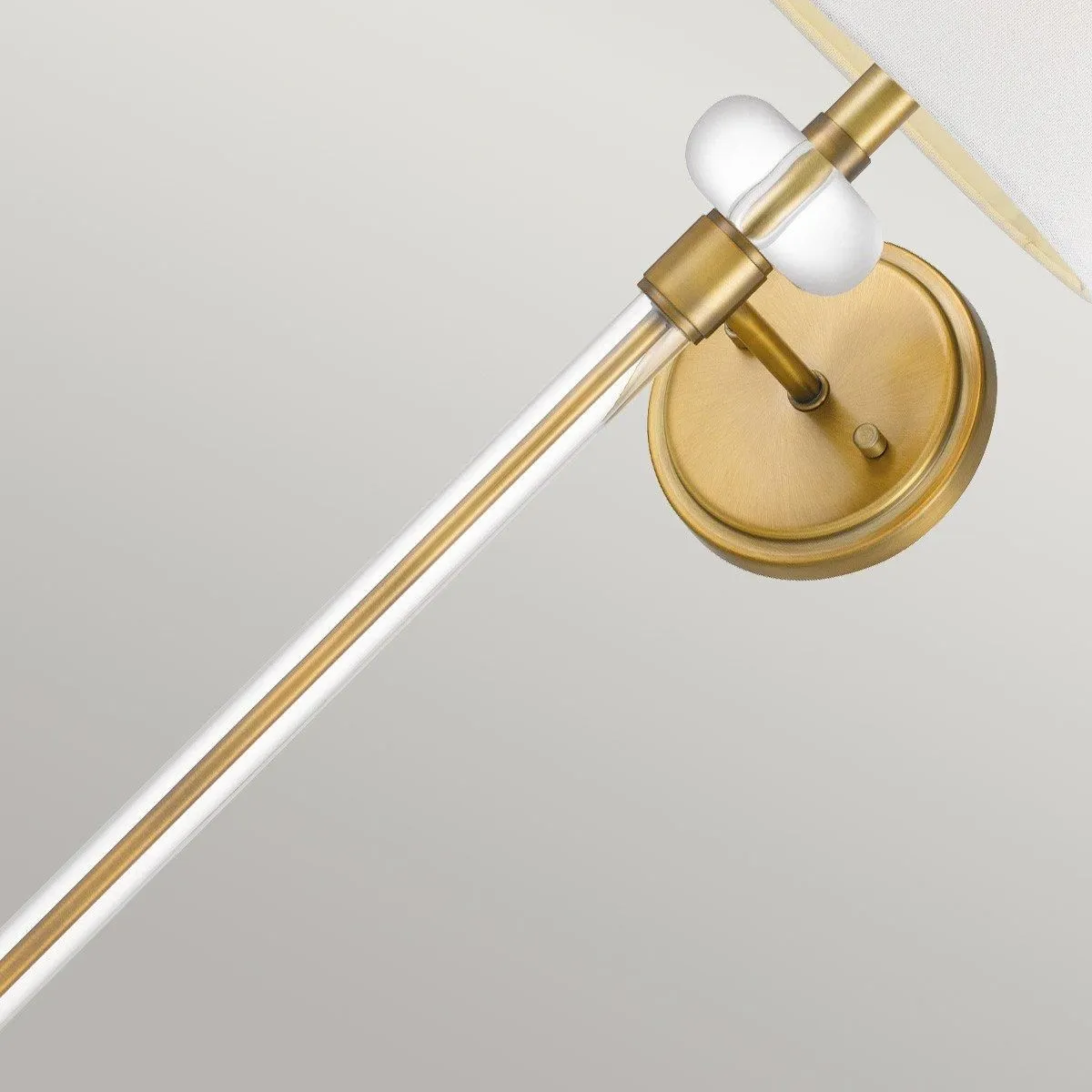Netlighting Quoizel Barbour Wall Lamp with Shade Weathered Brass in Yellow 3