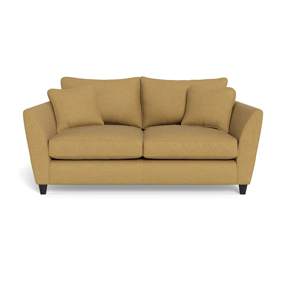 Heal's Torino 3 Seater Sofa Boucle Tweed Citrine Black Feet 1