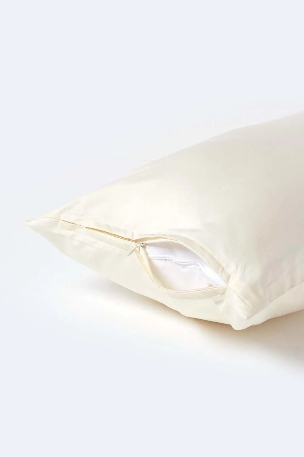 Homescapes Continental Egyptian Cotton Pillowcase 1000 TC, 40 x 80 cm in Cream 3