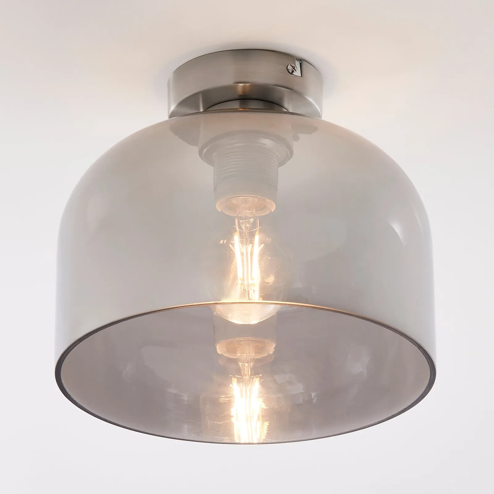 Palazzo Chrome 1 Light Flush Ceiling Fitting Chrome