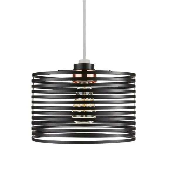 Kiel Black Easy Fit Pendant Shade 4