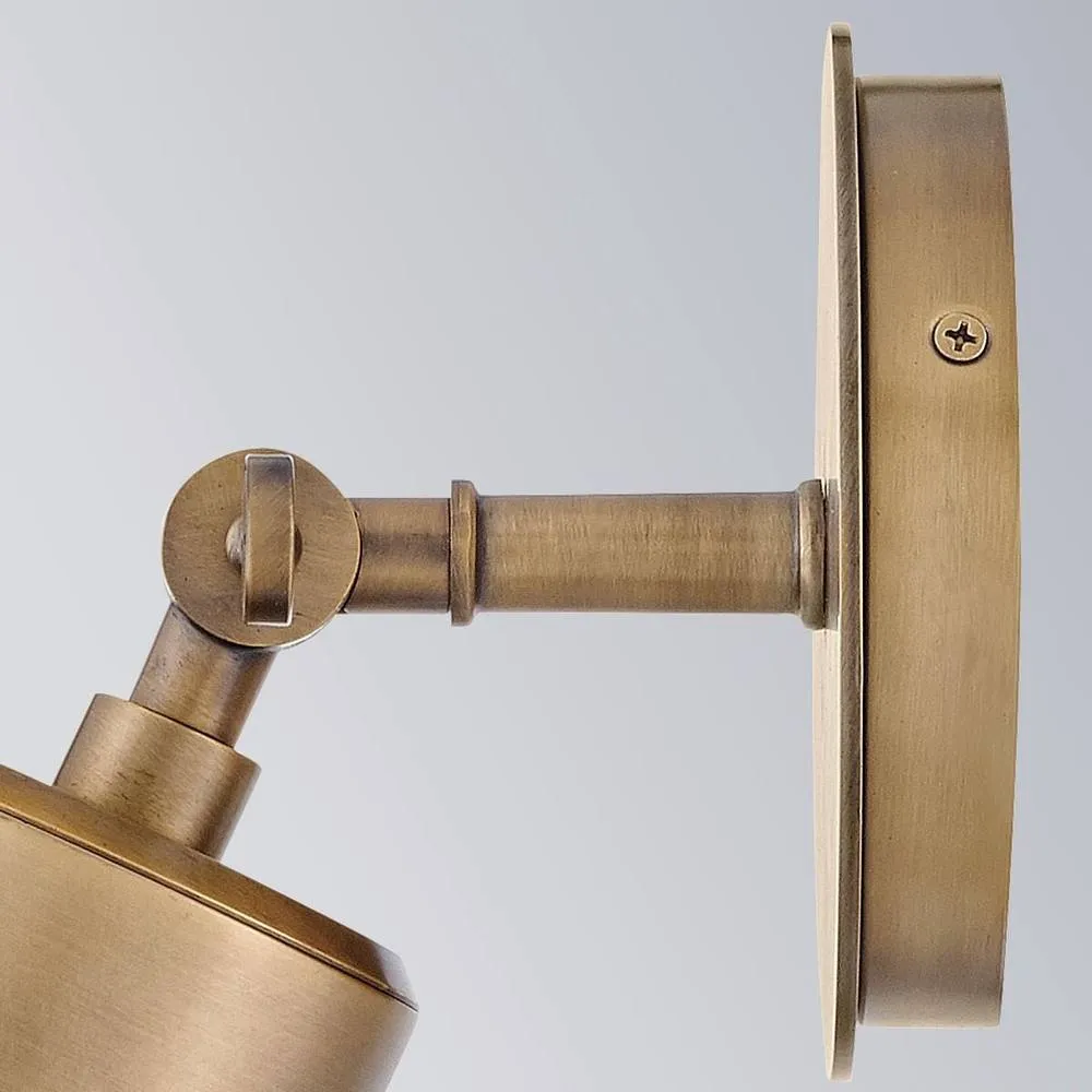 Netlighting Pratt Spot Light Heritage Brass 3000K IP44 in Gold 4