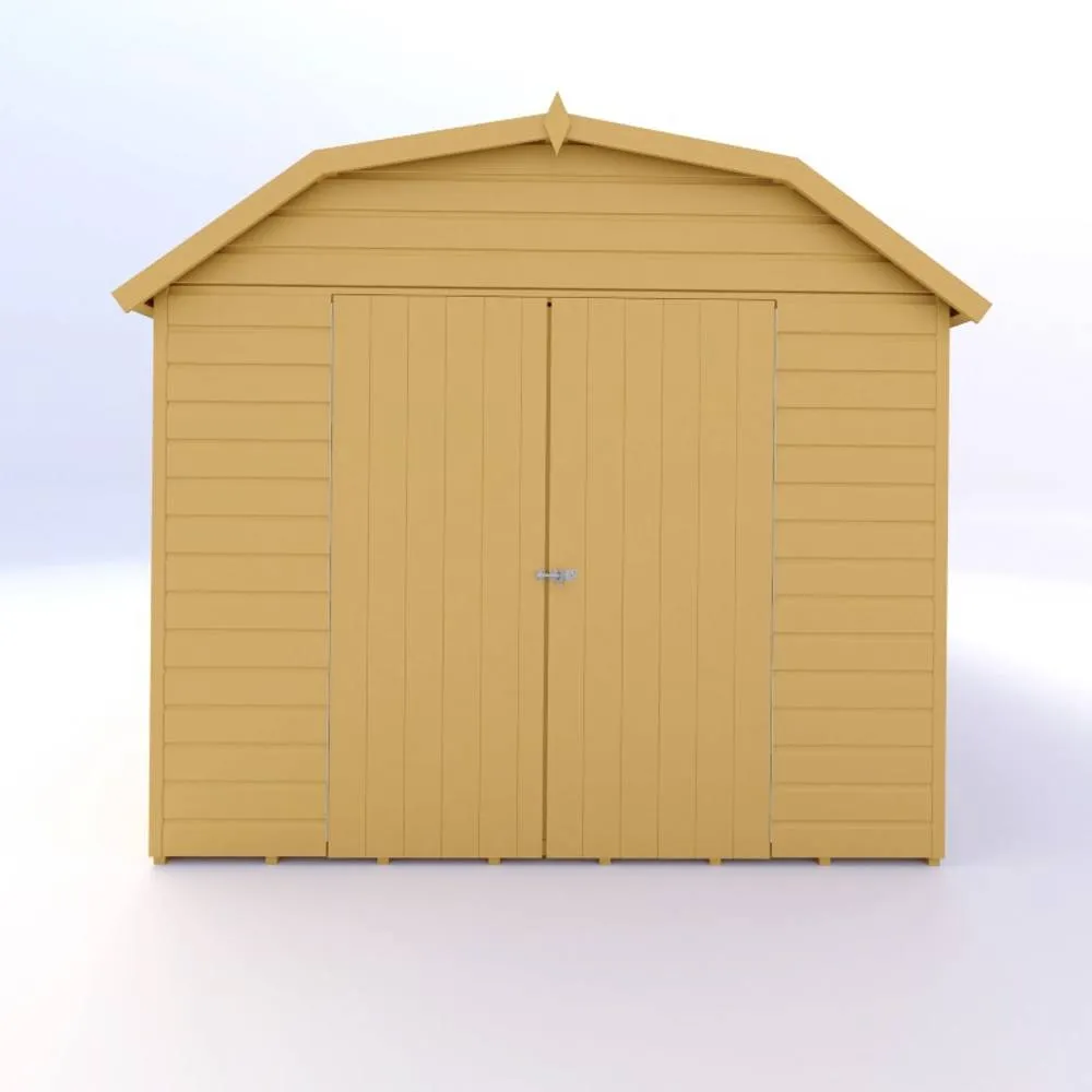 Shires Barn 10x8 DD Premium Sheds - L257.4 x W311.4 x H225.6 cm in Light Tan 4