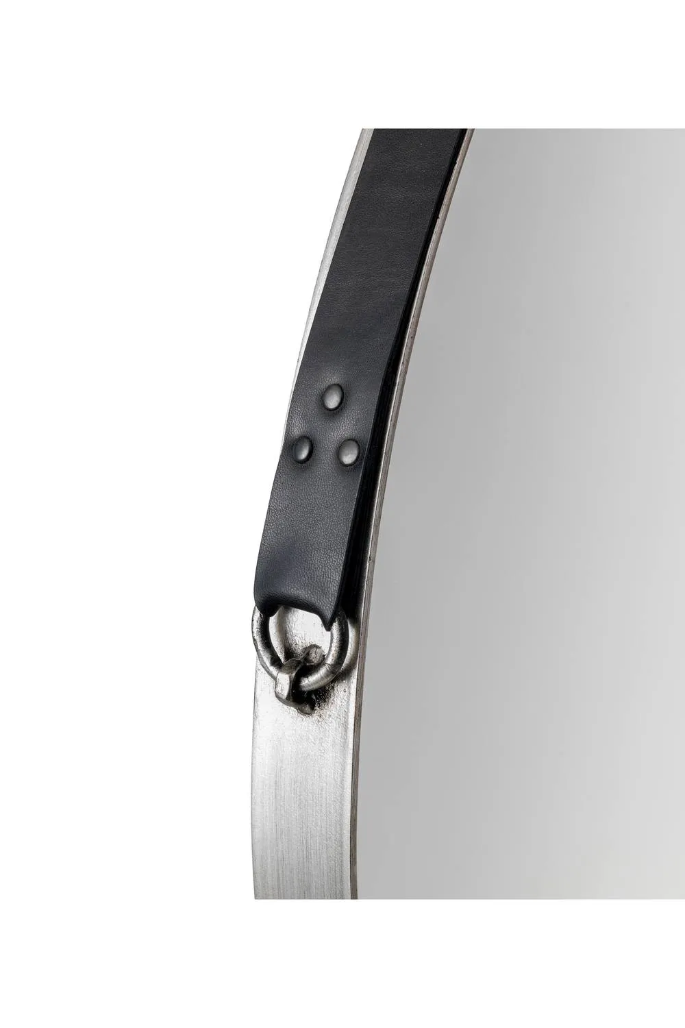 Julian Bowen Opera Round Mirror in Silver 3