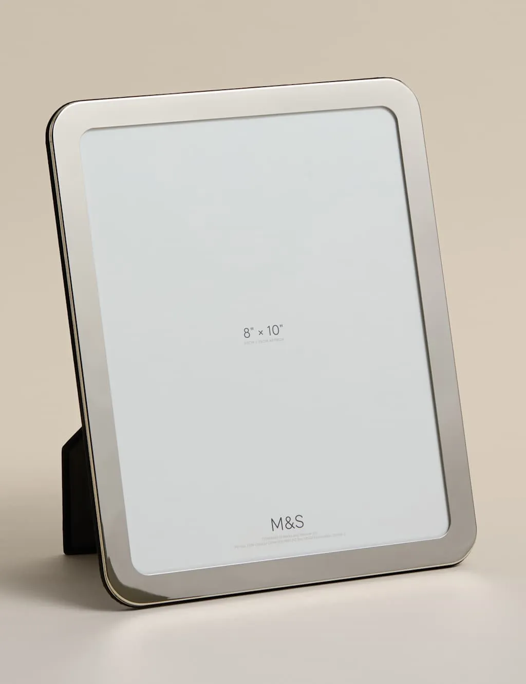 M&S Thick Rounded Photo Frame 8x10 inch Silver