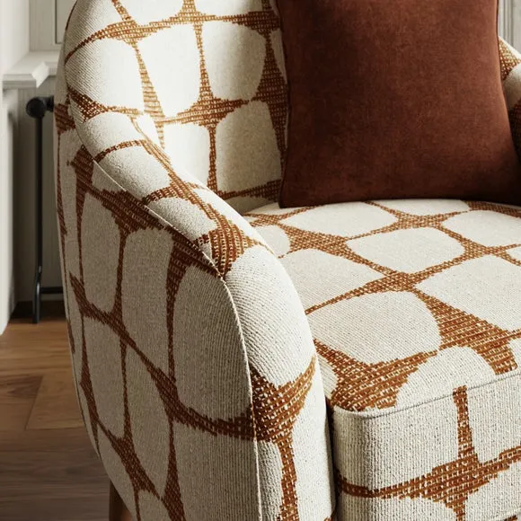 Kaspar Modern Jacquard Tub Chair 4